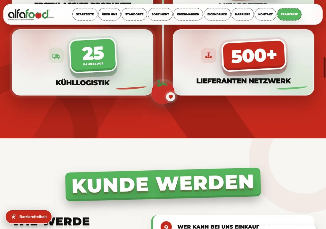 Alfafood: Einstieg für neue Geschäftskunden